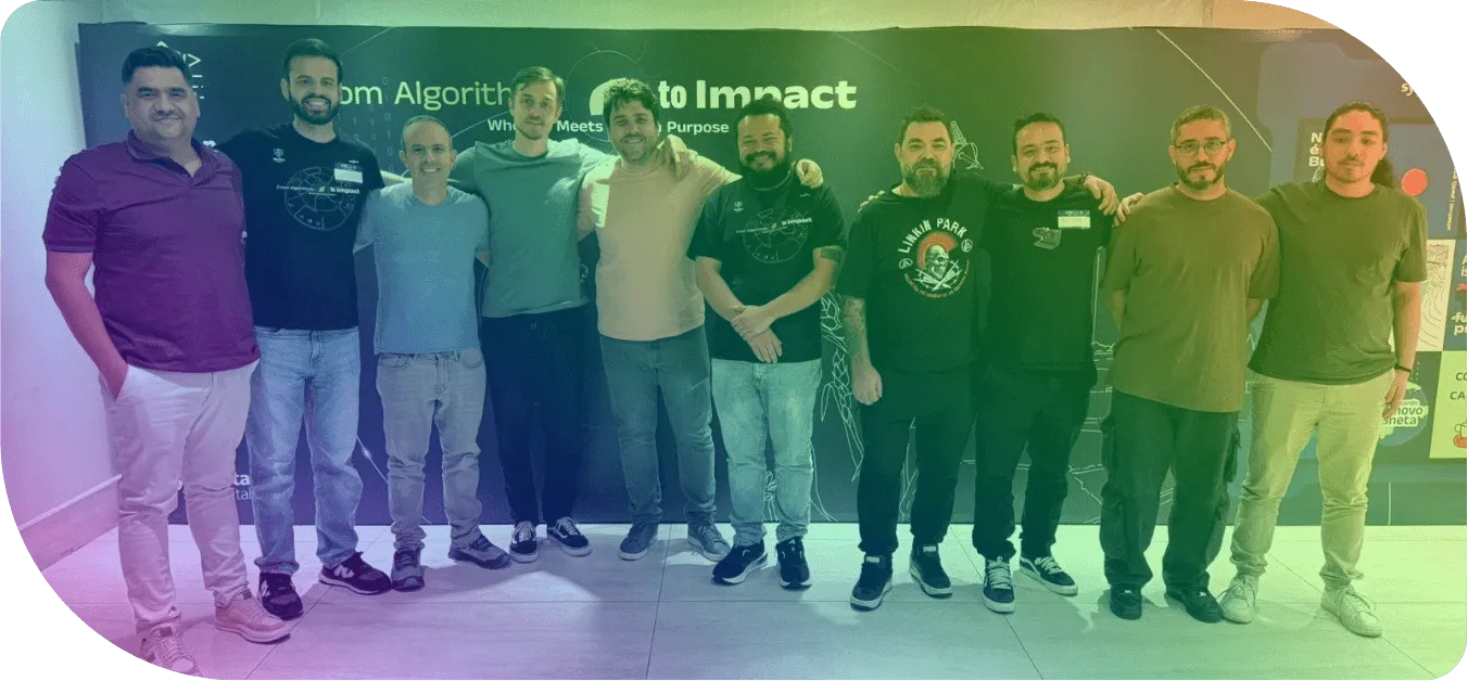 Jaya team celebrating together